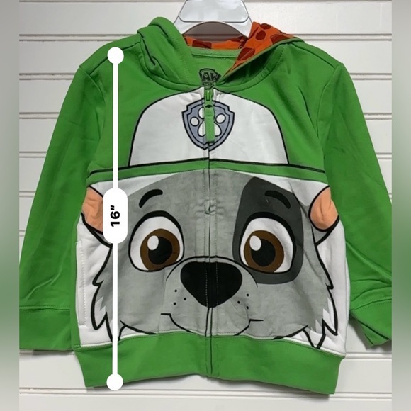 Nickelodeon Paw Patrol Rocky Green Hoodie New Size 4T - Picture 6 of 8